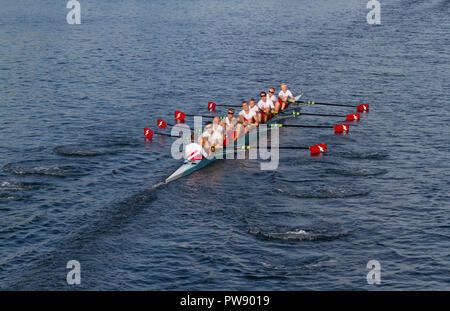 Combined Danish junior crew from more clubs in Roskilde Rowing