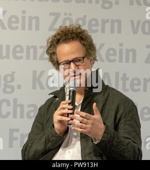 FRANKFURT AM MAIN, Germany - October 13 2018: Florian Henckel von Donnersmarck at 70th Frankfurt Book Fair / Buchmesse Frankfurt Credit: Markus Wissmann/Alamy Live News Stock Photo