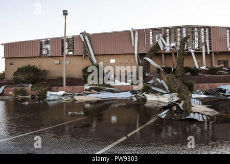 Damage to buildings at Tyndall Air Force Base in the aftermath of ...