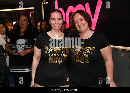 London, UK. 14 October 2018. Iconic 80’s band Bros celebrating the DVD release of their documentary ‘Bros: After The Screaming Stops’ with an exclusive signing event held at hmv’s flagship 363 Oxford Street store this coming Sunday 14th October 2018. Credit: Picture Capital/Alamy Live News Stock Photo