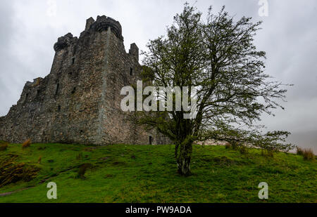Kilchurn Castle ruin along Loch Awe, Argyll and Bute, Scotland, UK Stock Photo