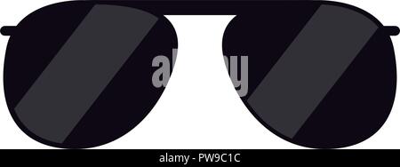 cute aviator glasses isolated icon Stock Vector
