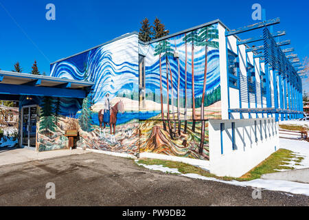 Parkside Centre Art Gallery, 100 Mile House, British Columbia, Canada Stock Photo