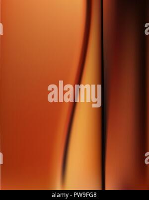 Abstract silken brown background with smooth and flowing lines Stock Vector
