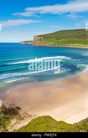 Rackwick Bay Beach, Hoy island, Orkney islands, Scotland. (Large format ...