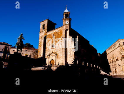 Iglesia de San Martín. Trujillo. Cáceres. Extremadura. España. Stock Photo
