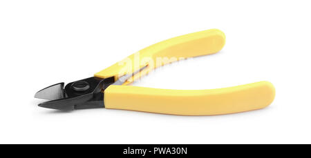Side cutters isolated on white background Stock Photo