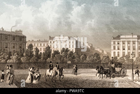 Royal Circus, Edinburgh, Scotland, 19th century, from Modern Athens by Th. H. Shepherd Stock Photo