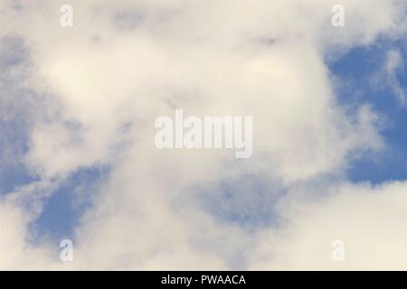 Beautiful white cloud on blue sky background. Stock Photo