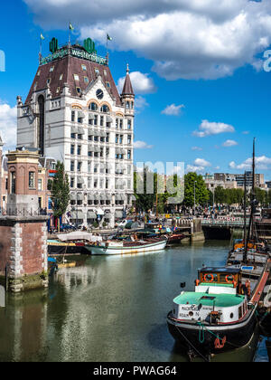 White House Rotterdam or Witte Huis is a building in Art Nouveau style in central Rotterdam - architect Willem Molenbroek opened 1898 Stock Photo