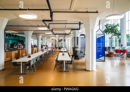 Van Nelle Factory Cafe Rotterdam - Interior detail of former factory. International Style building completed 1931 Architects Brinkman & Van der Vlugt Stock Photo