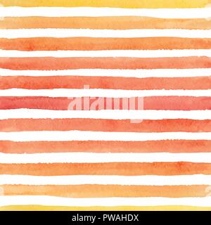 Vector hand painted seamless watercolor pattern with bright strokes on the white background Stock Vector