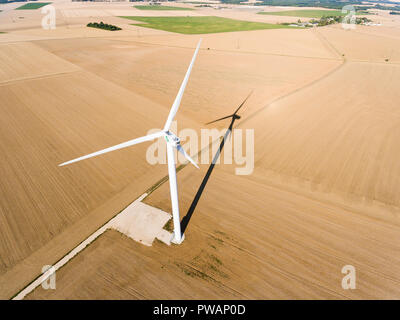 Wind generator, Boissy-la-Riviere, Essonne, France Stock Photo