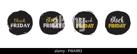 Black Friday, Christmas sale banner, poster template Stock Vector
