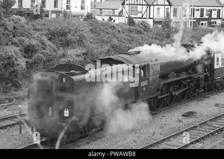 The Flying Scotsman. Holyhead Railway Station North Wales UK Stock Photo