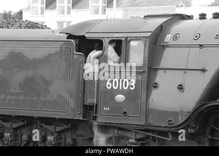 The Flying Scotsman. Holyhead Railway Station North Wales UK Stock Photo