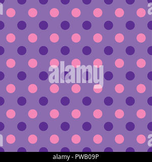 Seamless polka dots pattern texture background Stock Photo