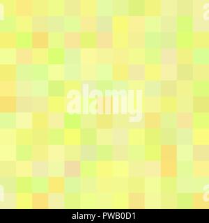Background of art colored green yellow squares mosaic Stock Vector