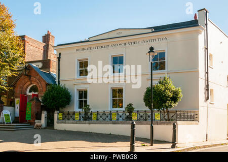 Highgate Literary and Scientific Institution. Stock Photo