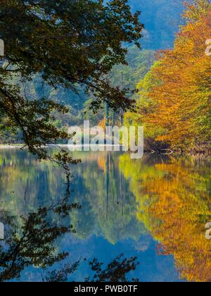 Autumn scenery in nature Brod na Kupi in Croatia