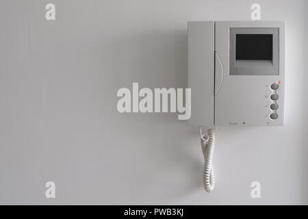 Close up of a video intercom Stock Photo