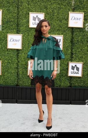 Samantha Logan at The CW Network's Fall Launch event held on the Warner