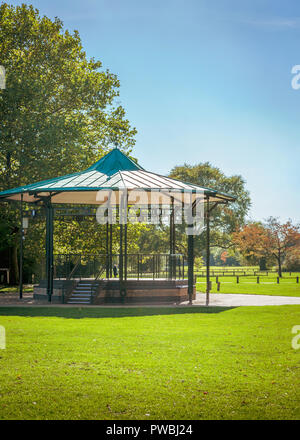 The bandstand, next to the river in Stratford upon Avon. Stock Photo