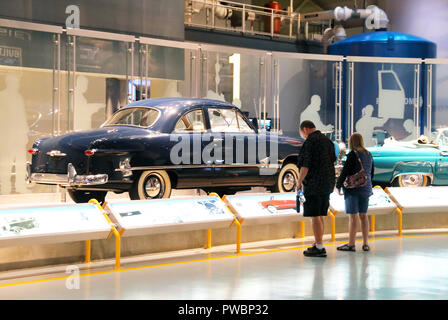 The Legacy Gallery at the Ford Rouge Factory Tour, in Dearborn, in Detroit, Michigan, USA Stock Photo