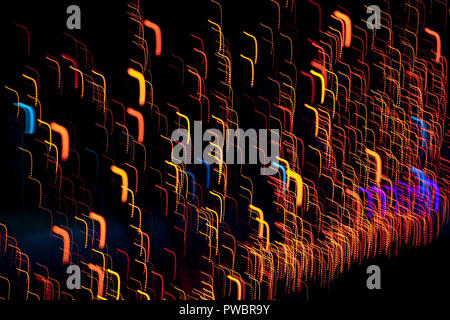 Abstract Light Pattern Background - Asheville, North Carolina, USA Stock Photo