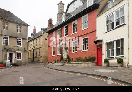 Historic buildings Georgian architecture, Market Hill, Calne, Wiltshire, England, UK Stock Photo