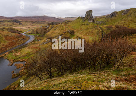 Castle Ewen, Fairy Glen, Isle of Skye, Scotland, Uk Stock Photo