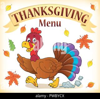 Thanksgiving menu topic image 2 - eps10 vector illustration. Stock Vector