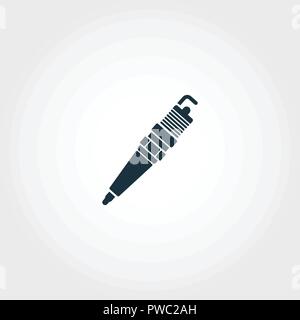 Sparking-Plug icon. Premium quality element illustration from car parts collection. Sparking-Plug monochrome icon. Perfect for web design and printing Stock Vector