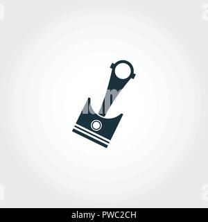 Piston icon. Premium quality element illustration from car parts collection. Piston monochrome icon. Perfect for web design and printing. Stock Vector