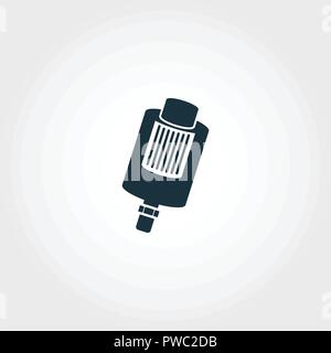 Fuel Filter icon. Premium quality element illustration from car parts collection. Fuel Filter monochrome icon. Perfect for web design and printing. Stock Vector