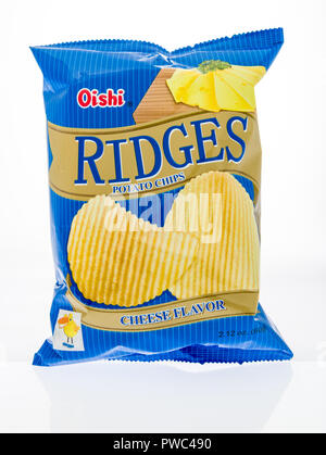 Winneconne Wi 7 October 2018 A Bag Of Oishi Ribbed Cracklings Salt And Vinegar Chips On An Isolated Background Stock Photo Alamy,What Is Msg