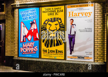 Theather Posters Shubert Theather Times Square Theater District ...