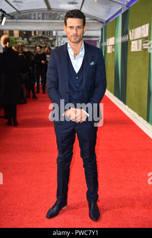 Daniel Litman attending the Little Drummer Girl Premiere as part of the BFI London Film Festival, at the Embankment Garden Cinema in London. Sunday October 14th, 2018 Stock Photo