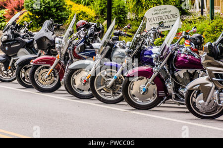 Motorcycles   Bolton, New York, USA Stock Photo