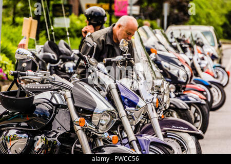 Motorcycles   Bolton, New York, USA Stock Photo