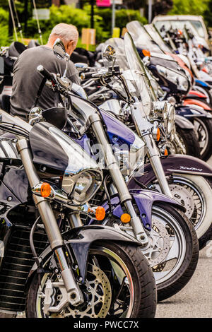 Motorcycles   Bolton, New York, USA Stock Photo