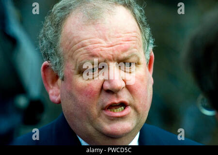 07 DEC 2001 -  Jimmy Spratt (born 19 August 1951) is a British politician and former police officer from Northern Ireland. He was an MLA for South Belfast from 2007 to 2015. Spratt is a former Royal Ulster Constabulary (RUC) officer who joined in 1972 and served for 30 years in Derry and Belfast. He worked for the Close Protection Unit including as Primary Protection Officer and was attached to a former Secretary of State, NIO Ministers, the RUC Chief Constable and other VIPs. He was heavily involved in the Police Federation for Northern Ireland and acted as Chairman until his retirement. He s Stock Photo