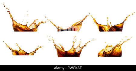 brown splashes collection Stock Photo