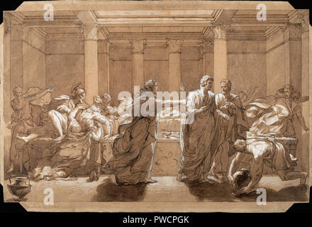 Abel De Pujol  Alexandre Denis - the Death of Britannicus Stock Photo