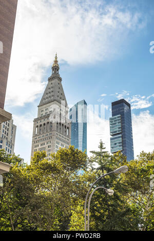New York City, USA - October 10, 2017: View of the Metropolitan Life Clocktower in New York, USA. Stock Photo