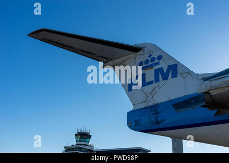 Netherlands, Amsterdam, Schiphol - 06 May, 2018: KLM Planes at airport. Schiphol is one of the busiest airport in europe. Stock Photo