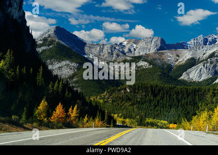 Spectacular fall scenery in Kananaskis Country, Alberta, Canada. Stock Photo