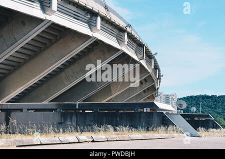 Exterior of the Poljud stadium, home of Hadjuk Split football club, Split, Croatia, September 2018