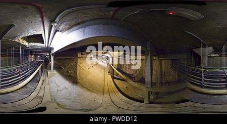 360 View of Under BT Tower - the catacombs and foundation ...