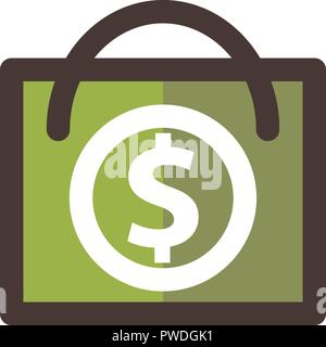 Money Template Filled Line Icon Isolated Stock Vector